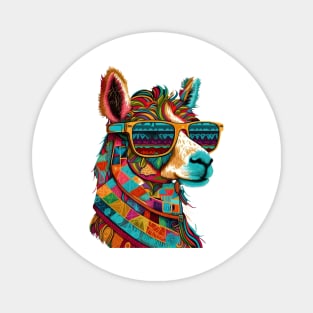 The Cool Llama Magnet